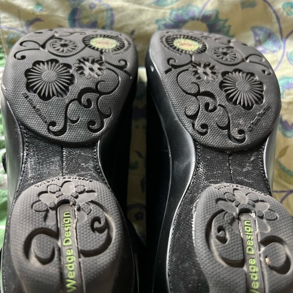 Leather Black Jambu wedges with ankle strap 8.5 - Picture 5 of 5